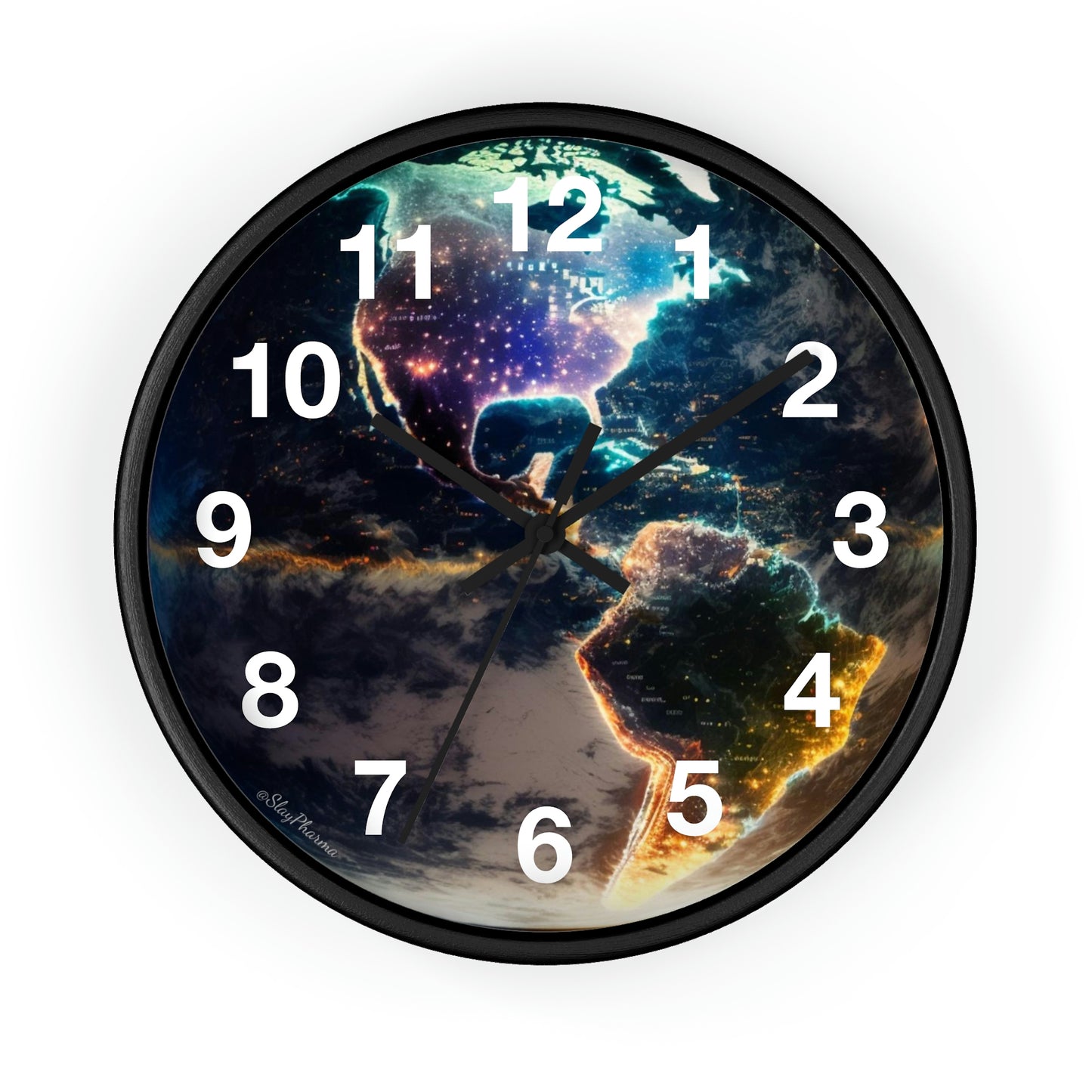 Late Night Glow Wall Clock w/ numbers