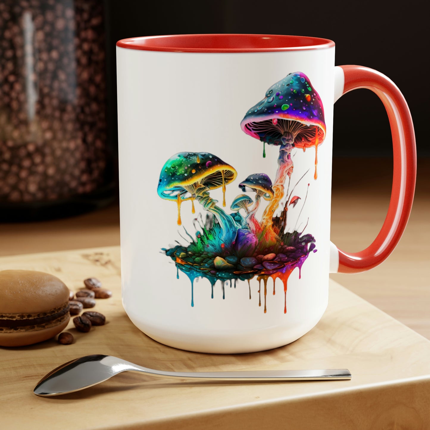 "Dripping with Potential" Mushroom Coffee Mug, 15oz