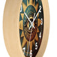 All Seeing Eye Masonic Wall Clock w/ numbers