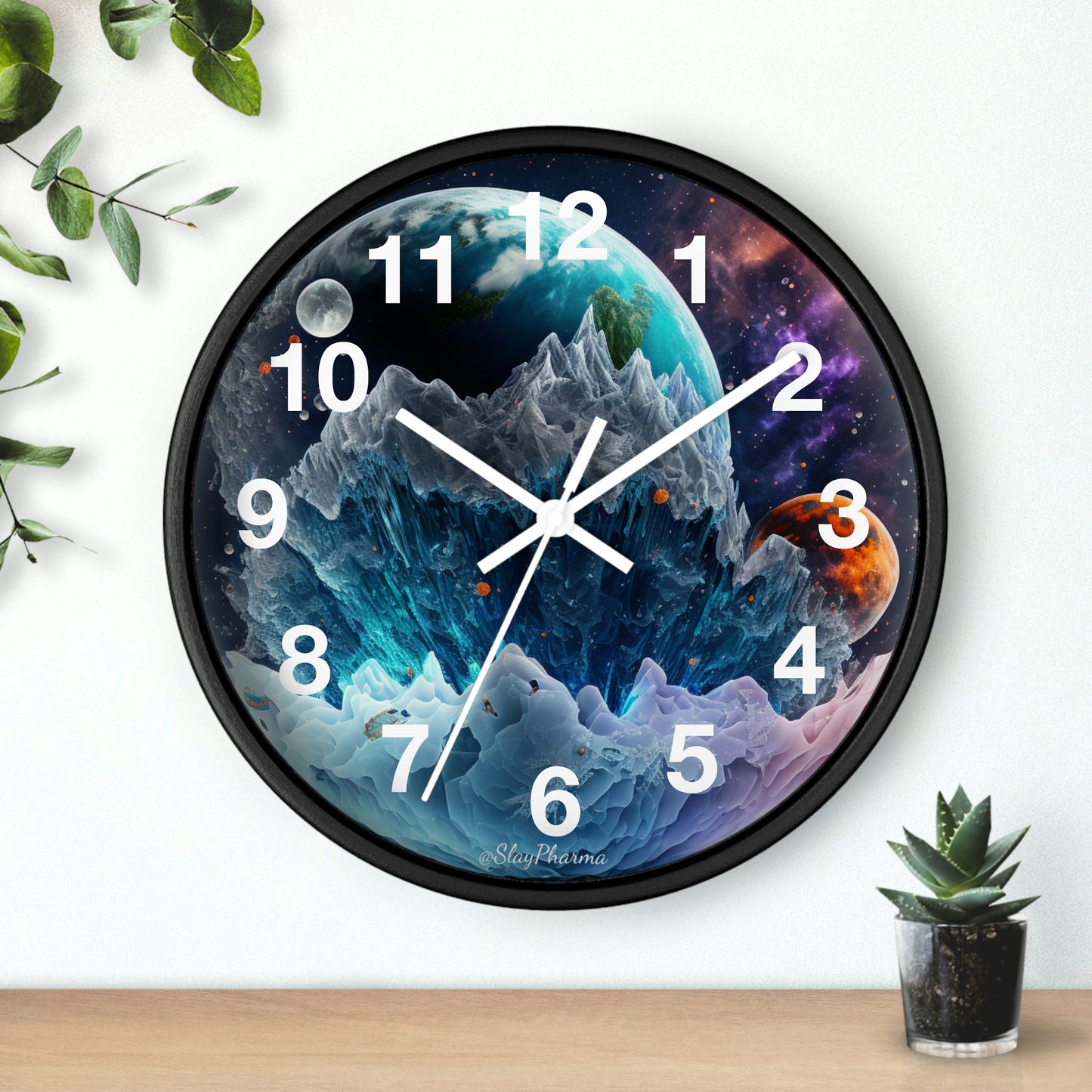 Other Worlds Wall Clock #1 w/ numbers