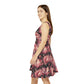 Floral Pattern Women's Skater Dress #16