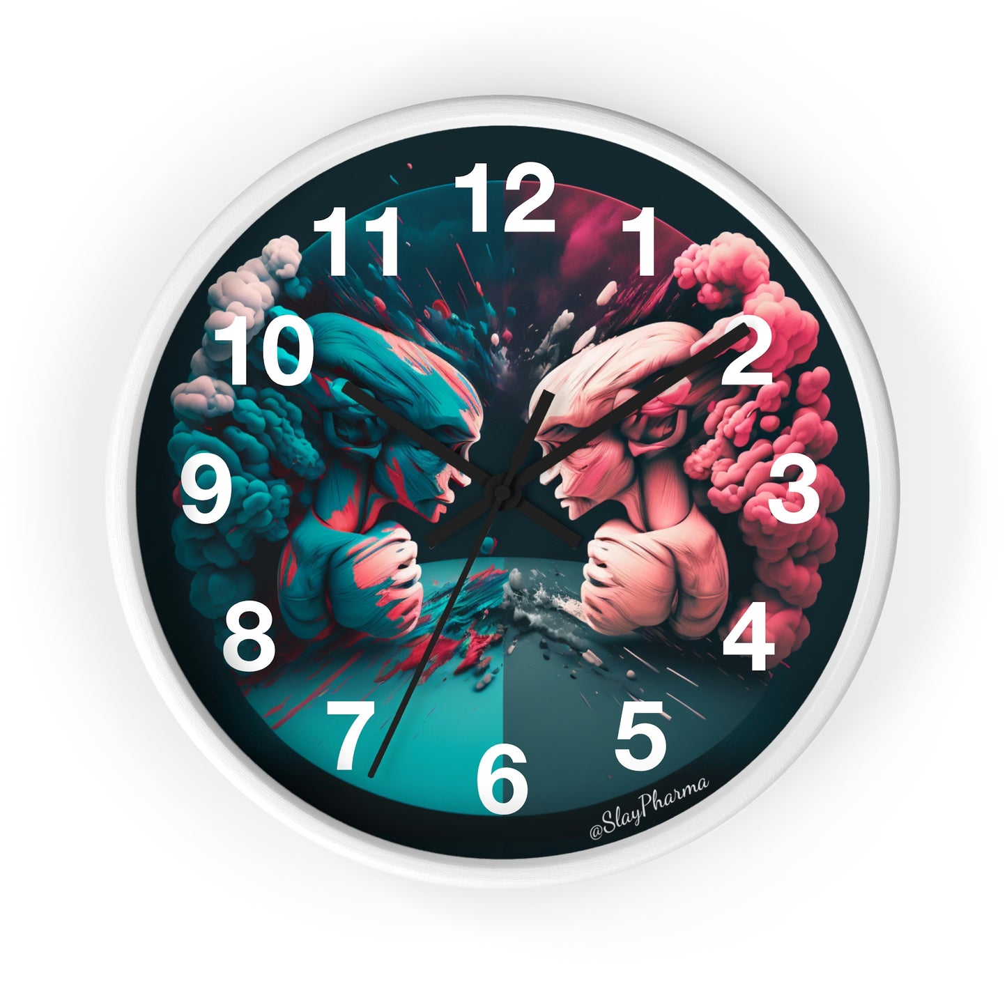 Duality Wall Clock #2 w/ numbers