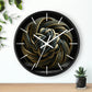 Geometric Wall Clock #10 w/ lines