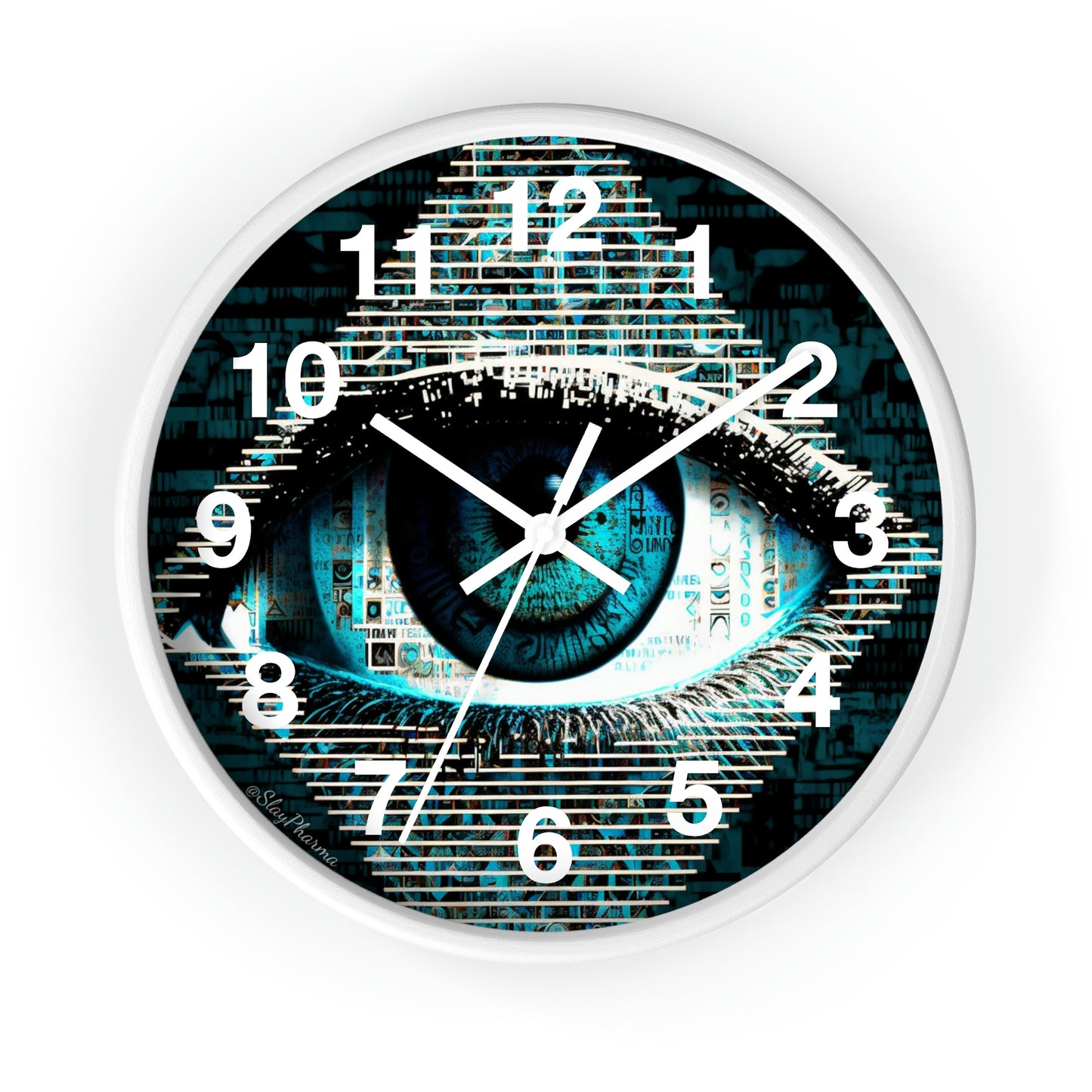 All Seeing Eye Wall Clock #2 w/ numbers