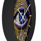 All Seeing Eye Wall Clock #4 w/ lines