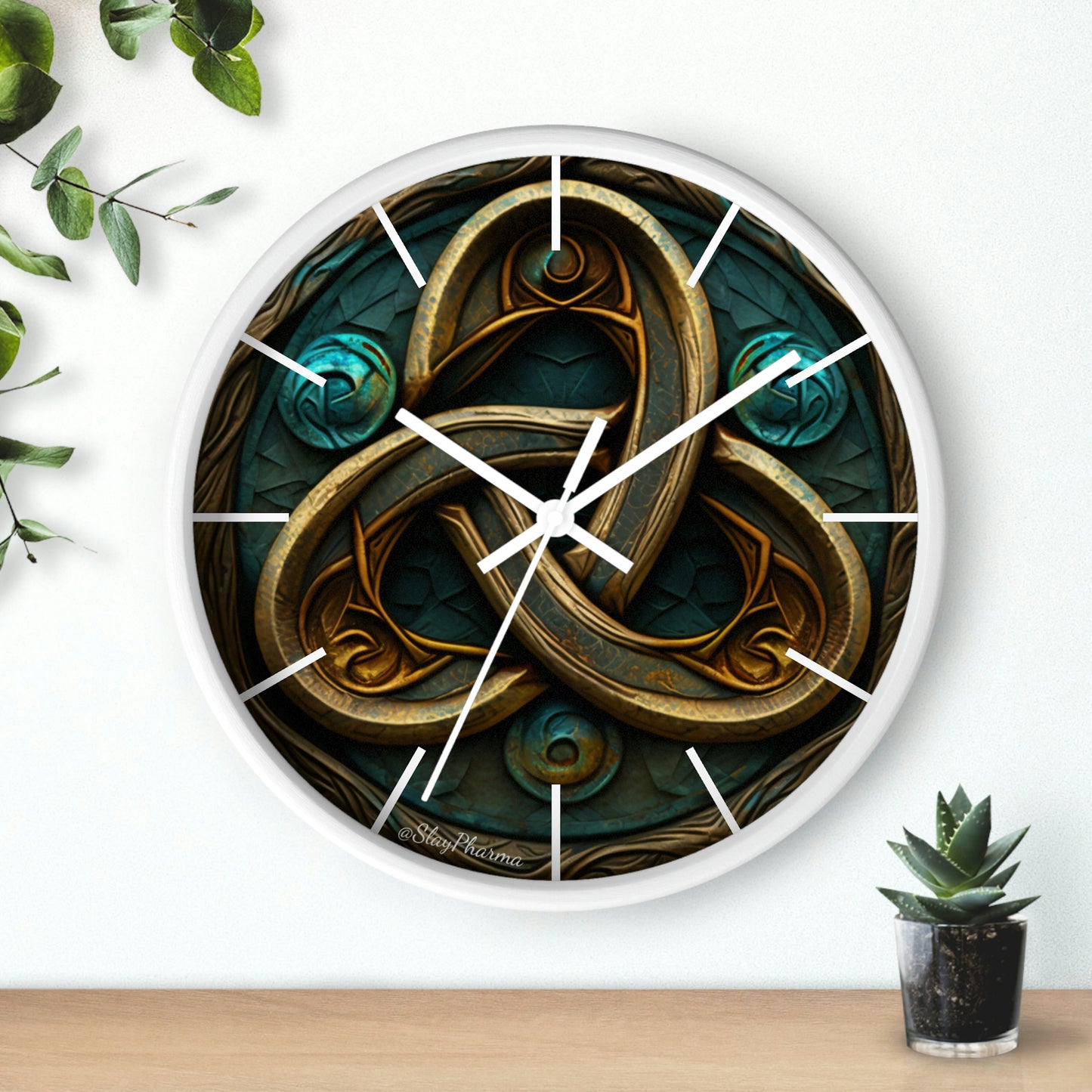 Trinity Wall Clock #2 w/ lines