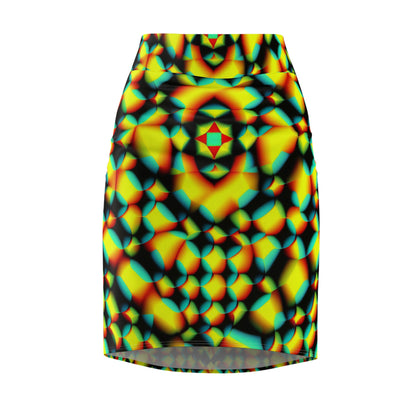 Triippy Illusion Women's Pencil Skirt