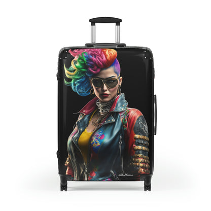 "Cyber Punk Rock Goddess" Suitcases