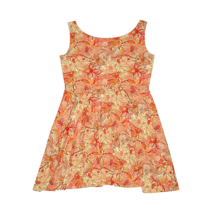 Floral Pattern Women's Skater Dress #5