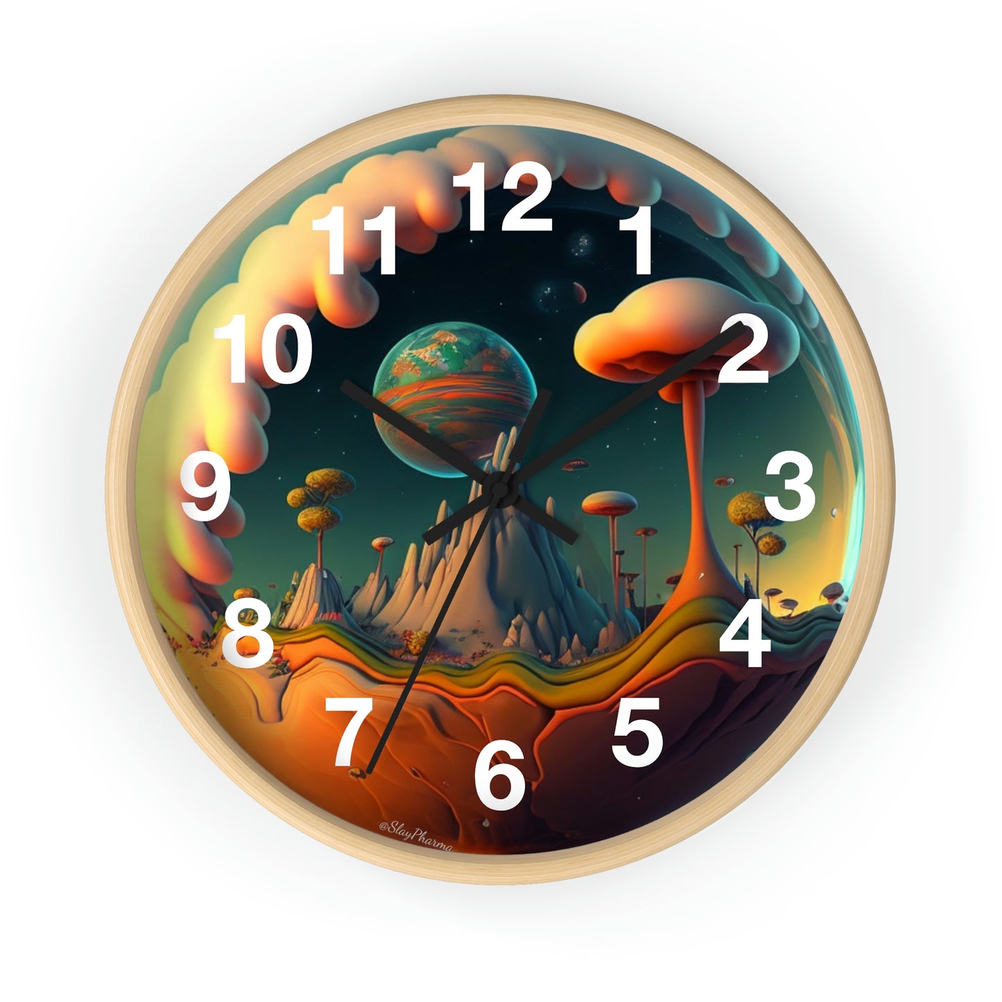 Other Worlds Wall Clock #4 w/ numbers