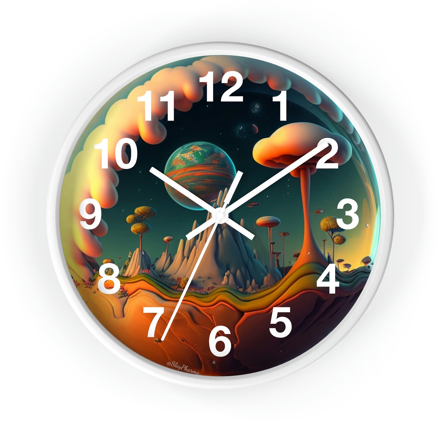 Other Worlds Wall Clock #4 w/ numbers