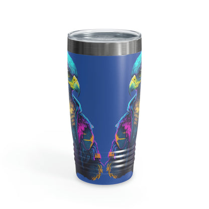 "Falcon Actual" Blue Falcon Ringneck Tumbler, 20oz