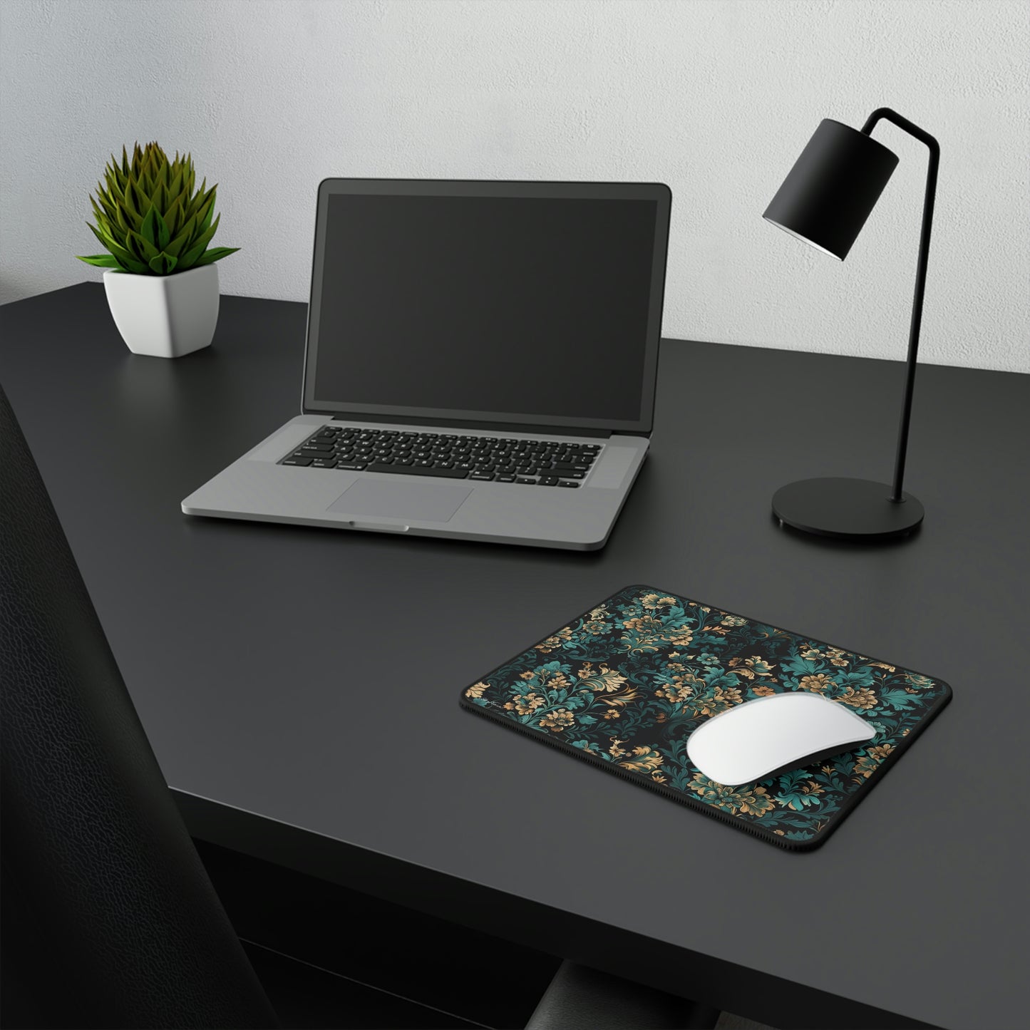 Victorian Floral Pattern Mouse Pad