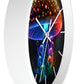 Glowing Mushroom Wall Clock w/ lines