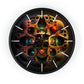Geometric Wall Clock #4 w/ lines