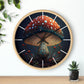 Amanita Dreams Wall Clock w/ lines