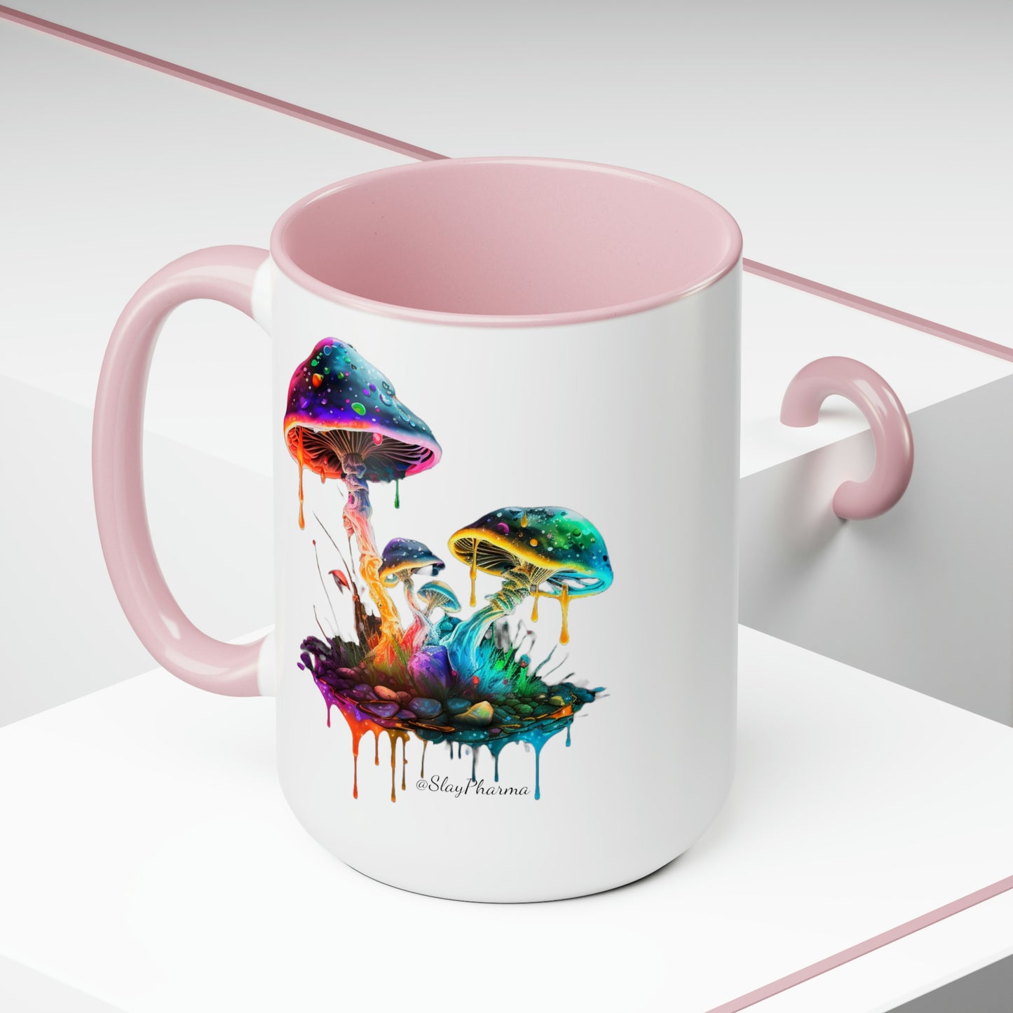 "Dripping with Potential" Mushroom Coffee Mug, 15oz