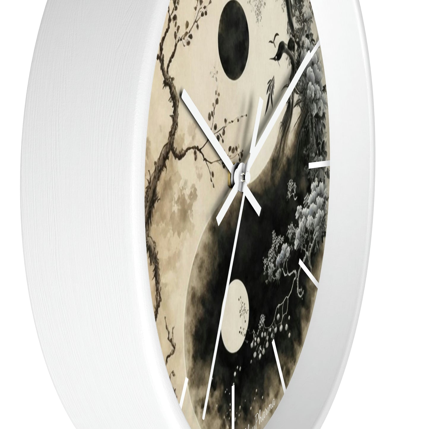 Duality Wall Clock #1 w/ lines