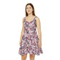 Floral Pattern Women's Skater Dress #17