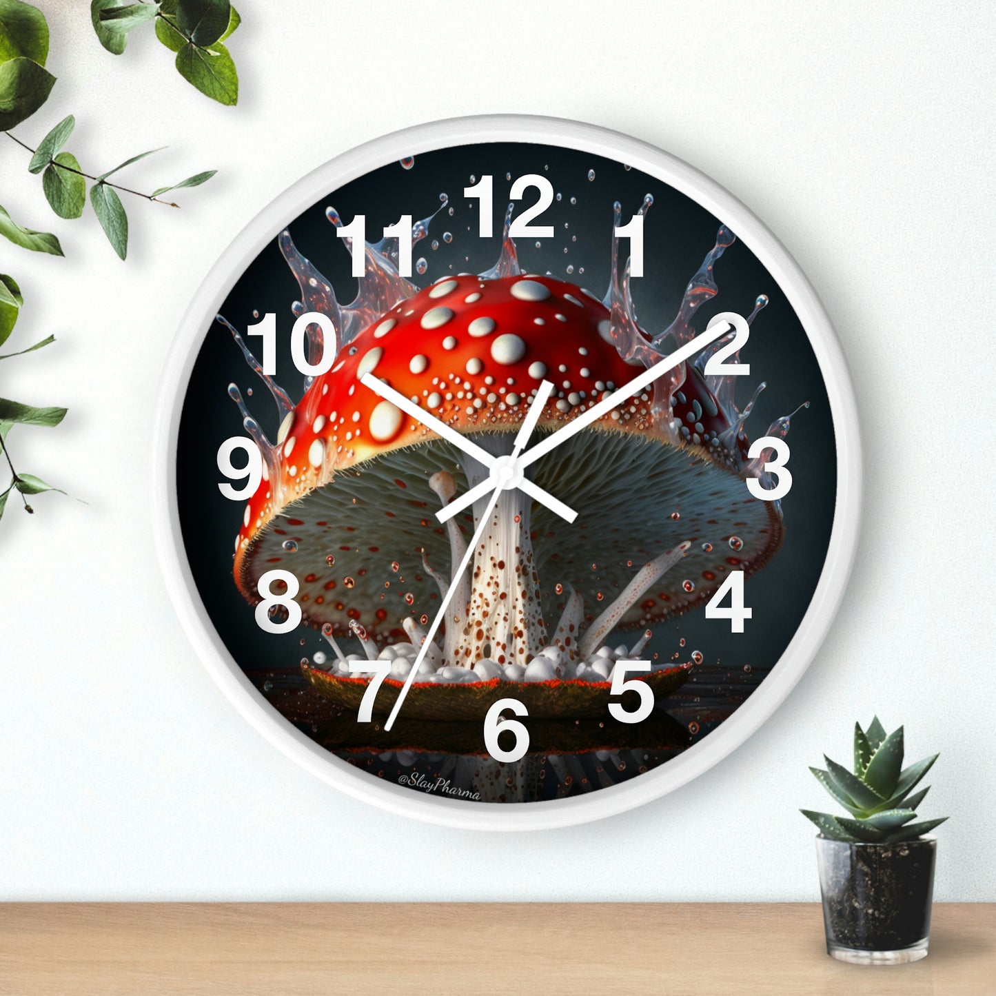 Amanita Dreams Wall Clock #3 w/ numbers