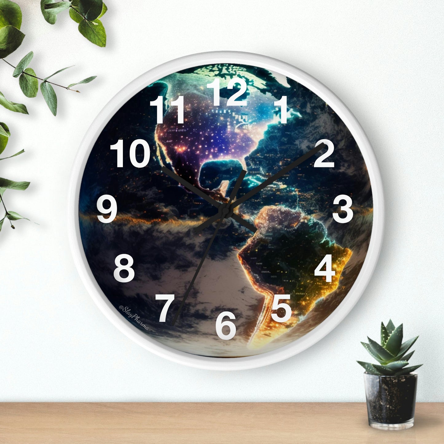 Late Night Glow Wall Clock w/ numbers