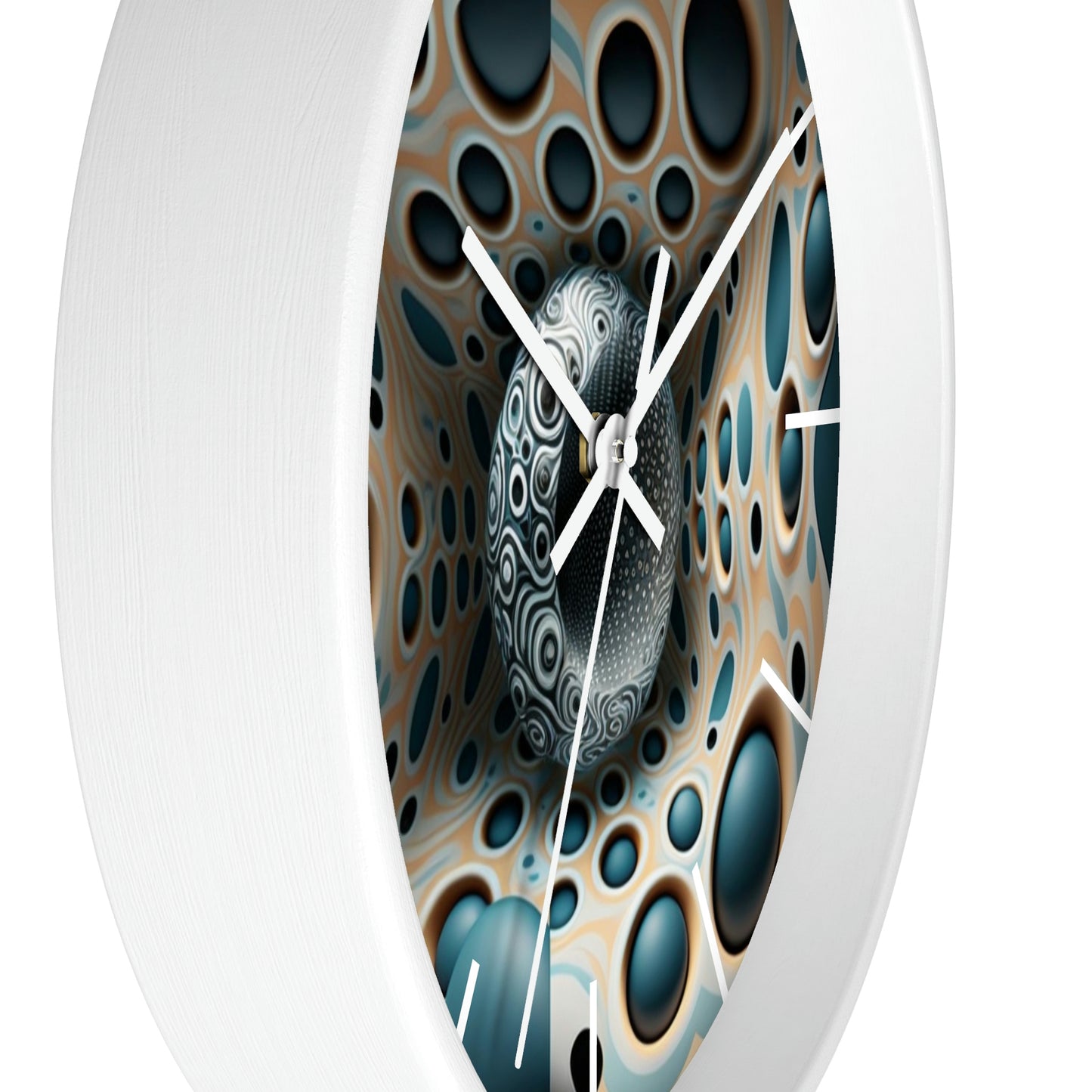 Geometric illusion Wall Clock #11 w/ lines