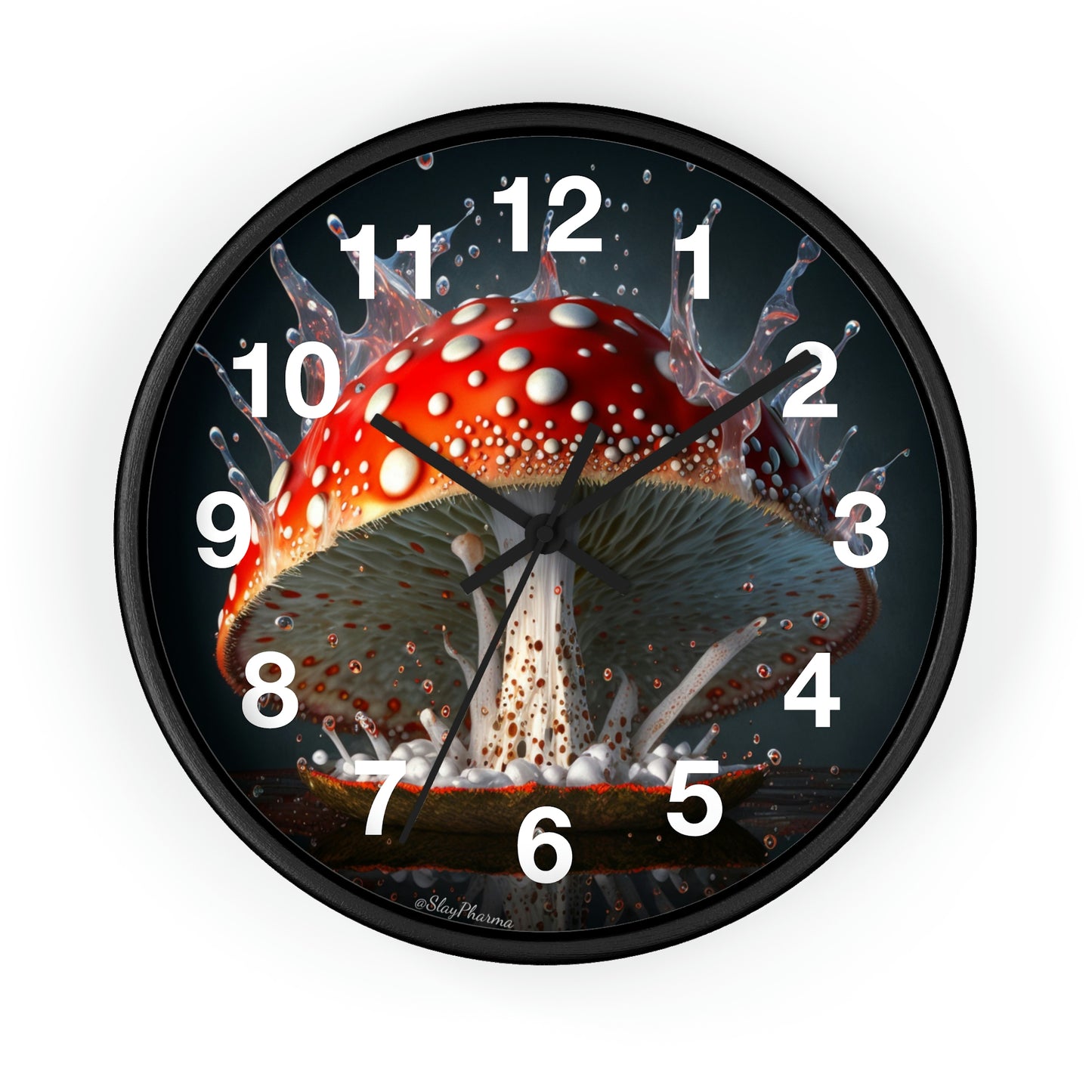 Amanita Dreams Wall Clock #3 w/ numbers