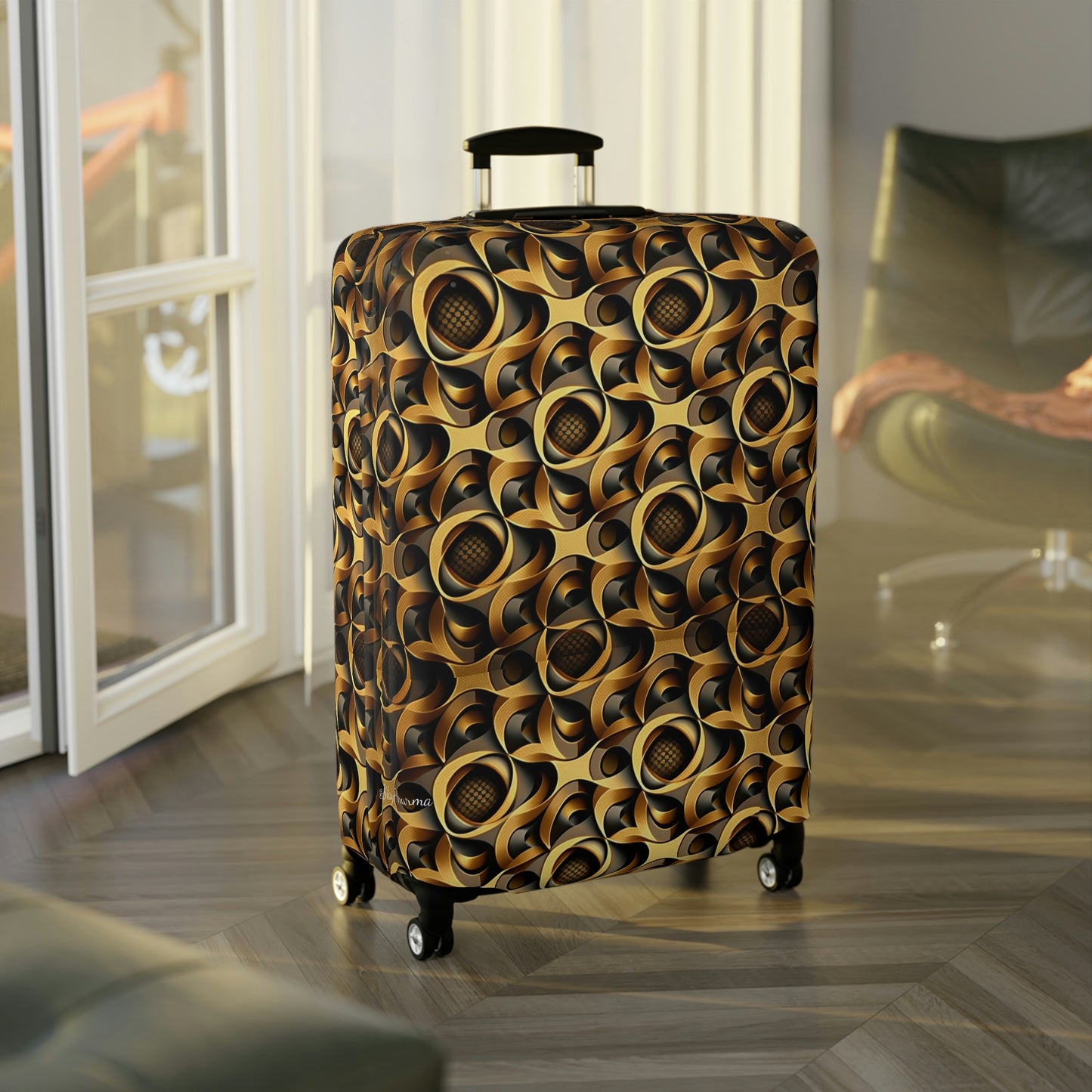 Geometric Infinity Luggage Cover