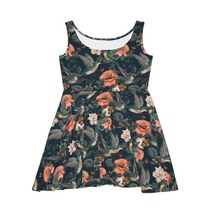 Floral Pattern Women's Skater Dress #21