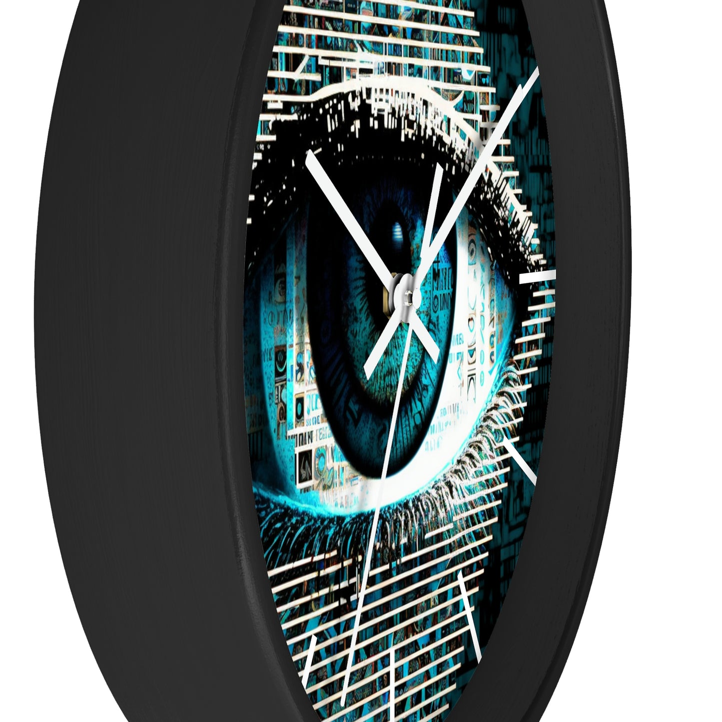 All Seeing Eye Wall Clock #2 w/ lines