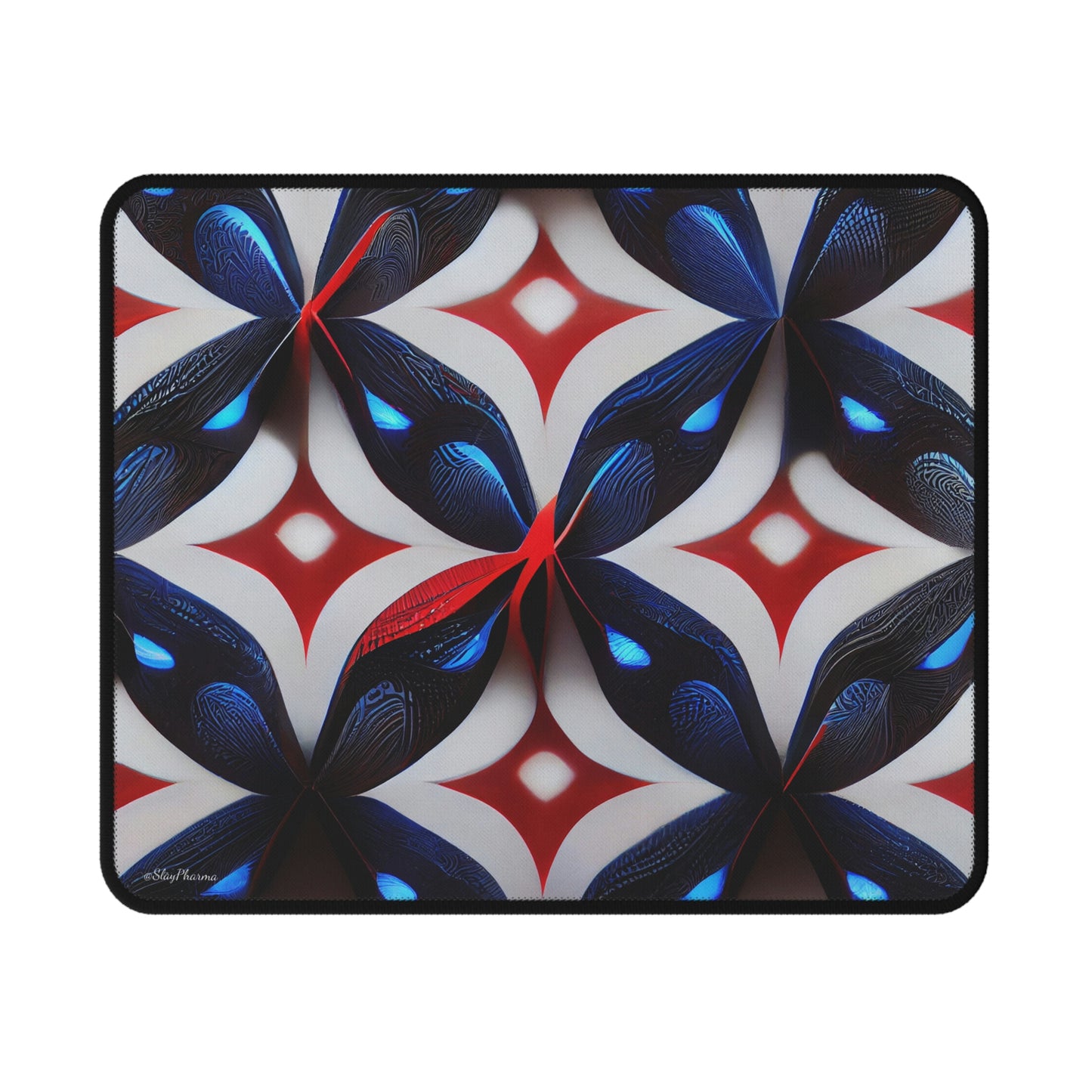 Asian American Red White & Blue Diamonds Mouse Pad