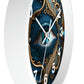 Peacock Dreamer Wall Clock #2 w/ numbers