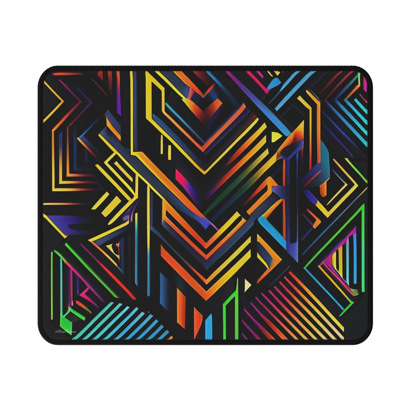 Trippy Geometric Pattern Mouse Pad #2