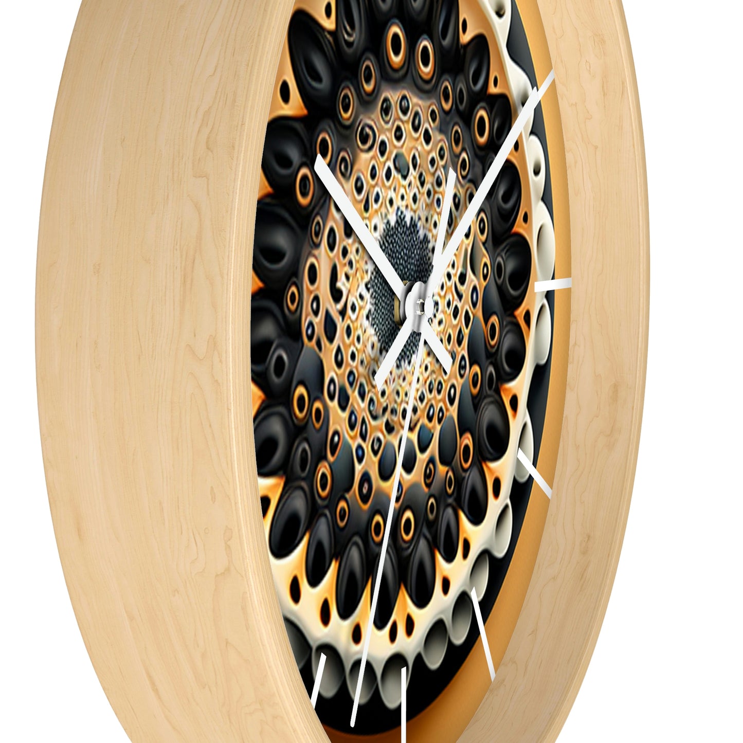 Geometric Wall Clock #7 w/ lines