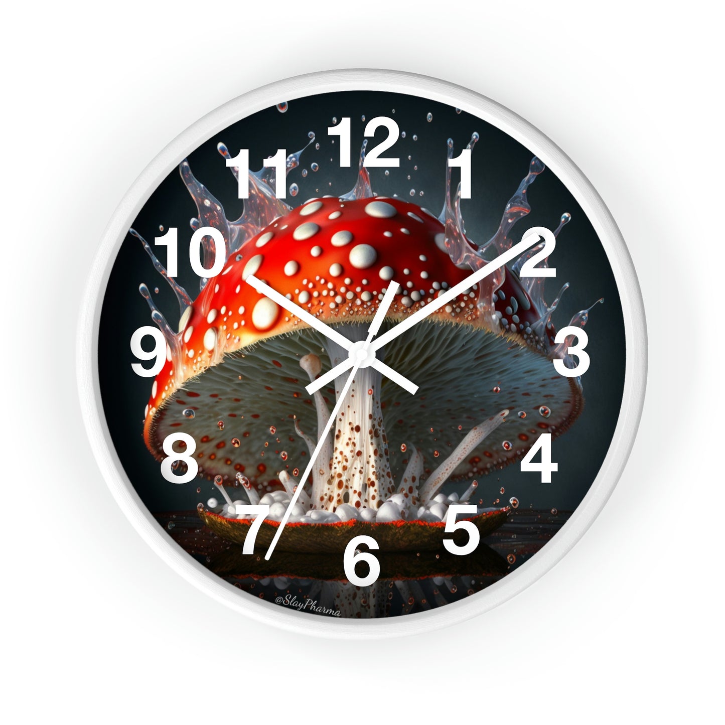 Amanita Dreams Wall Clock #3 w/ numbers