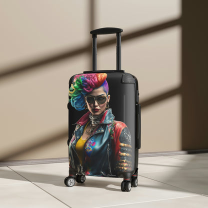 "Cyber Punk Rock Goddess" Suitcases
