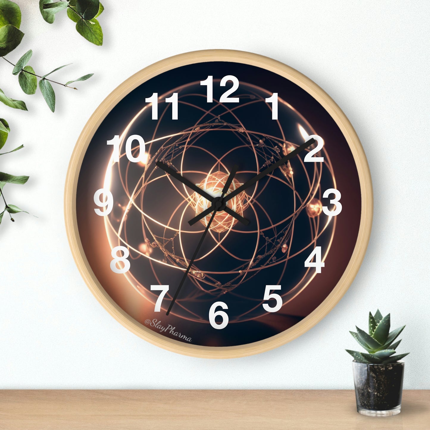 Atomic Wall Clock #1 lines