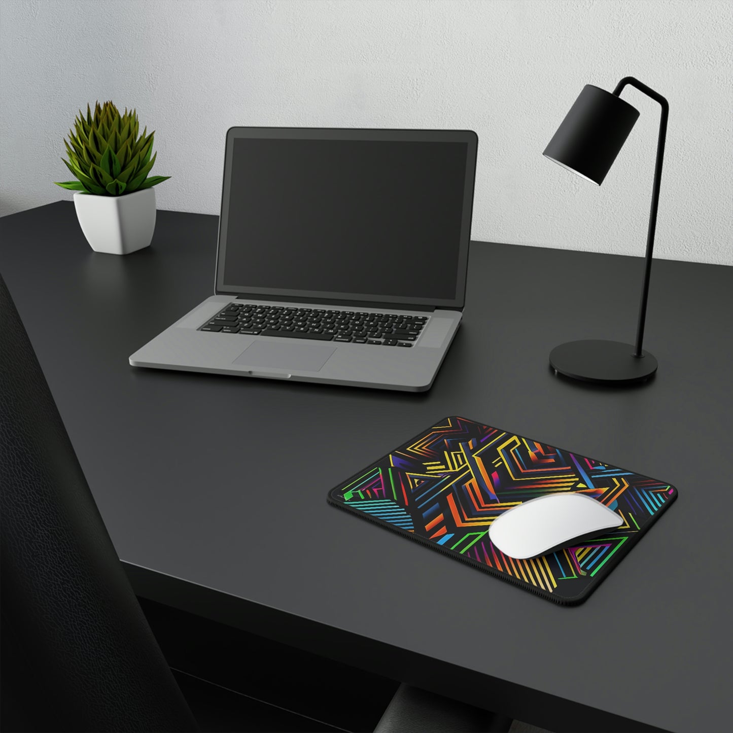 Trippy Geometric Pattern Mouse Pad #2