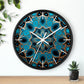 Muqarnas pattern Wall Clock #2 w/ lines