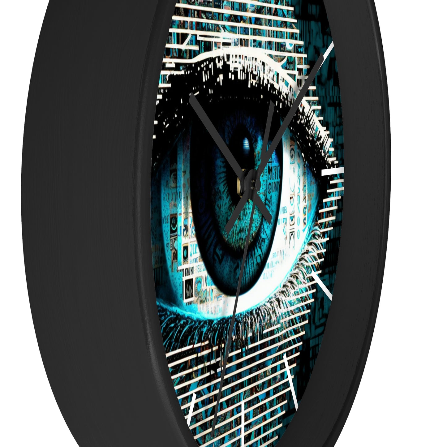 All Seeing Eye Wall Clock #2 w/ lines