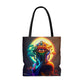 Psychedelic Unicorn and Third Eye Tote Bag