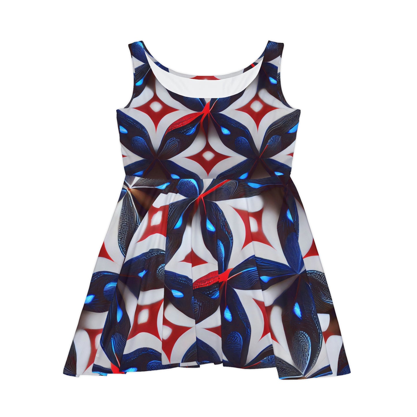 Patriotic Diamonds Rave Skater Dress