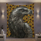 Sunflower Hawk Wall Tapestry
