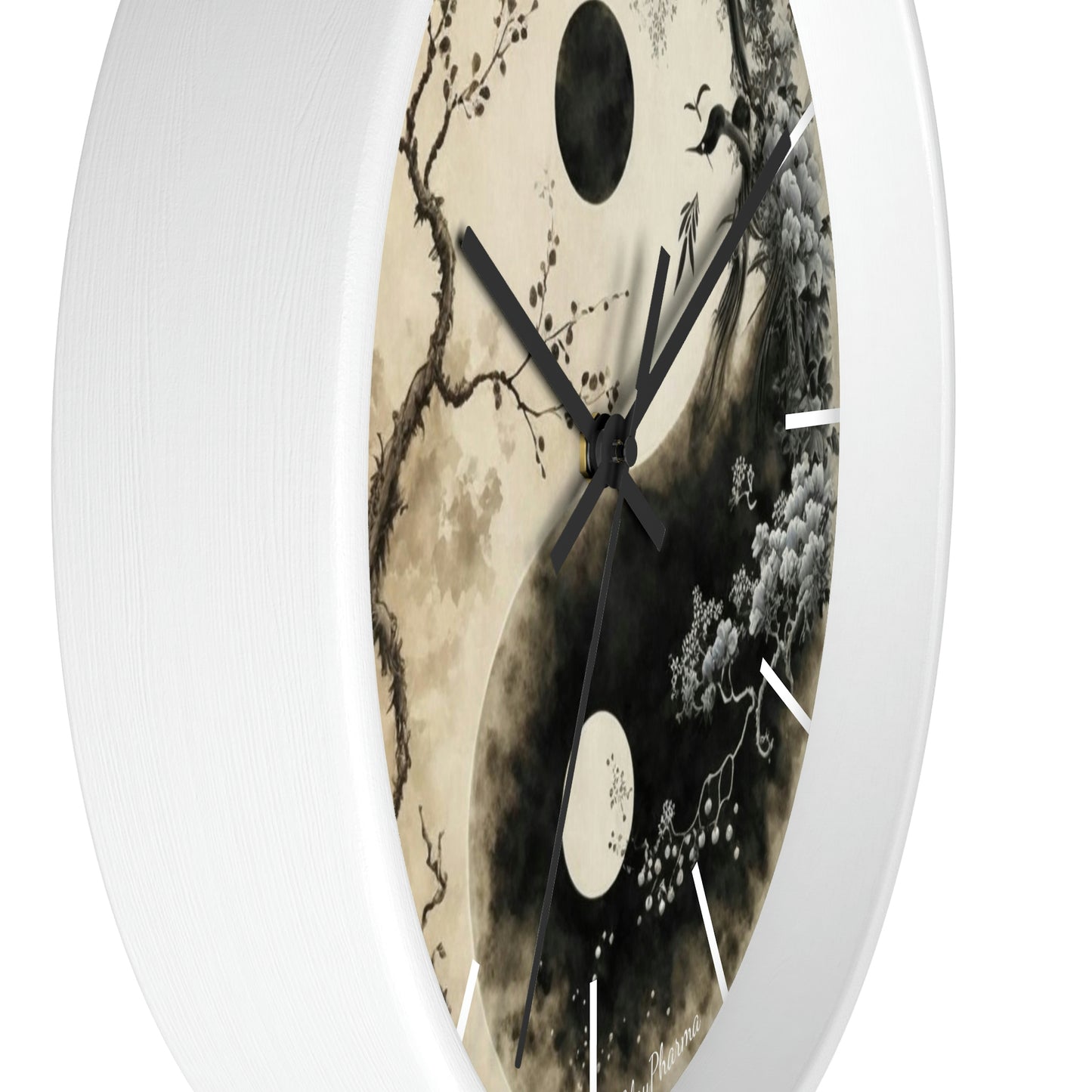 Duality Wall Clock #1 w/ lines