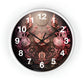 3D Flowers Wall Clock w/ numbers