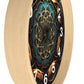 Geometric Congruence Masonic Wall Clock w/ numbers