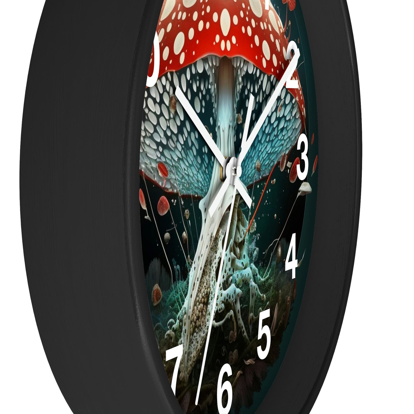 Amanita Dreams Wall Clock #4 w/ numbers