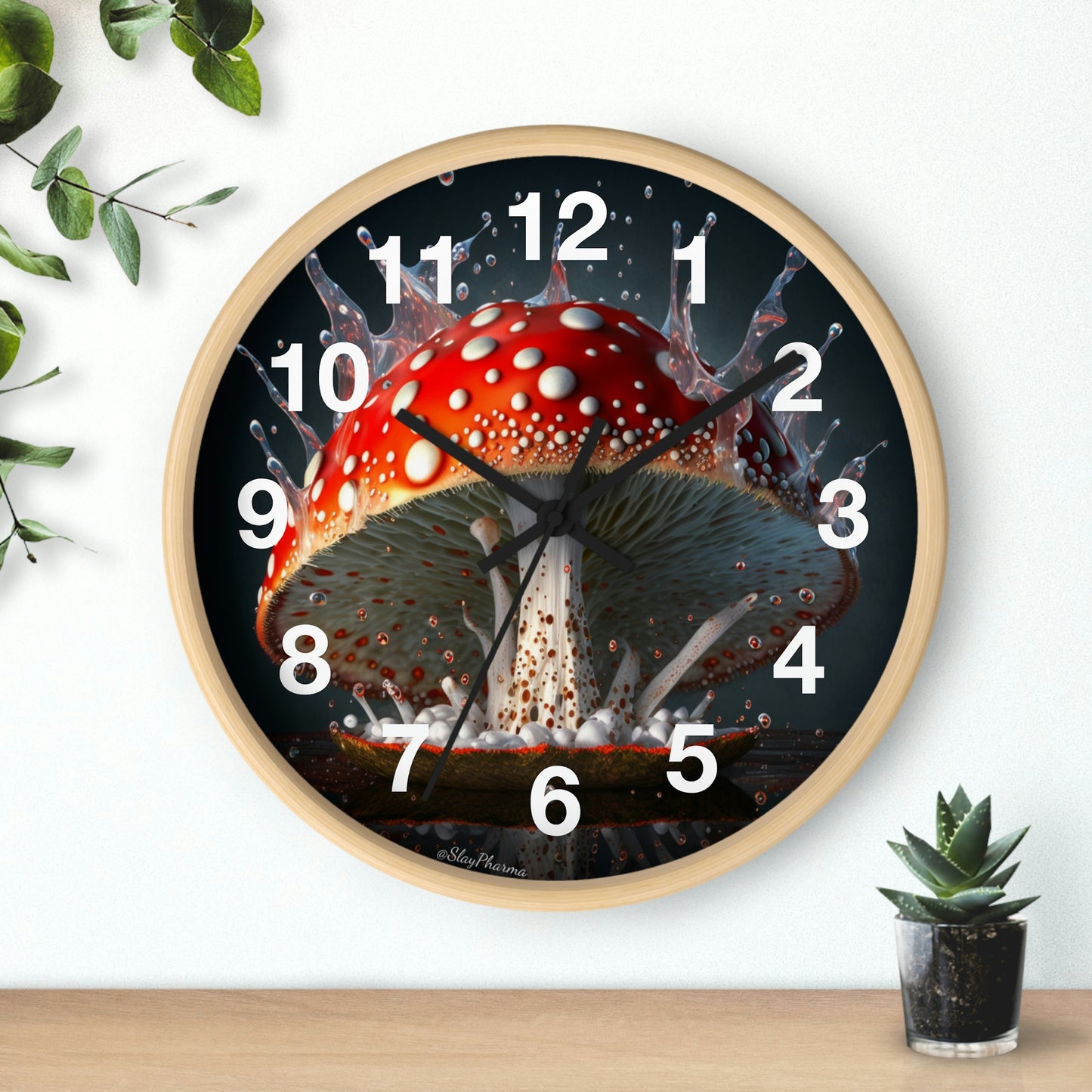 Amanita Dreams Wall Clock #3 w/ numbers