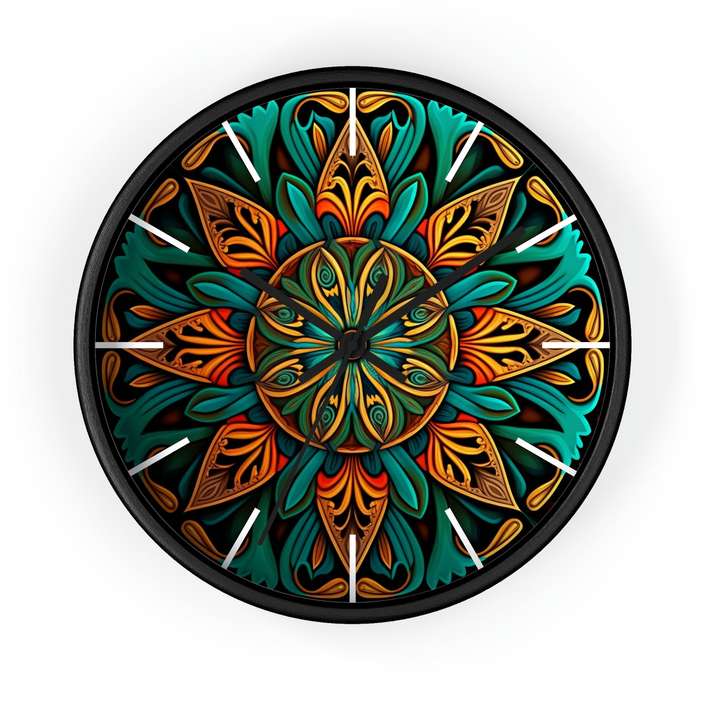 Mandala Wall Clock w/ lines