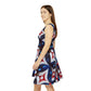 Patriotic Diamonds Rave Skater Dress
